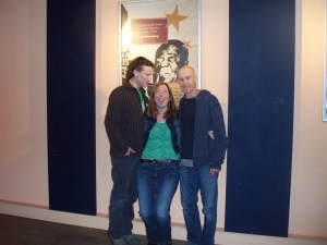 Umbilical Brothers and me in October 2011