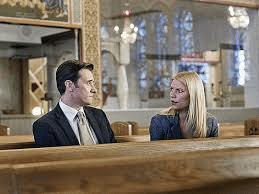 Jason Butler Harner with Claine Danes in Homeland (c) Tvguide