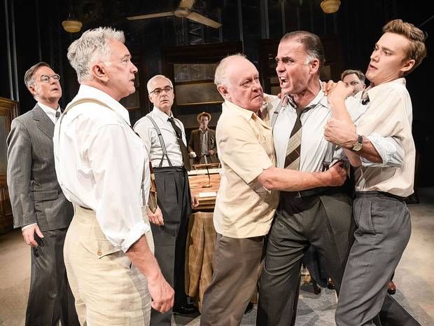 Jeff Fahey in Twelve Angry Men in the Garrick Theatre - London's West End (c) Independent.co.uk