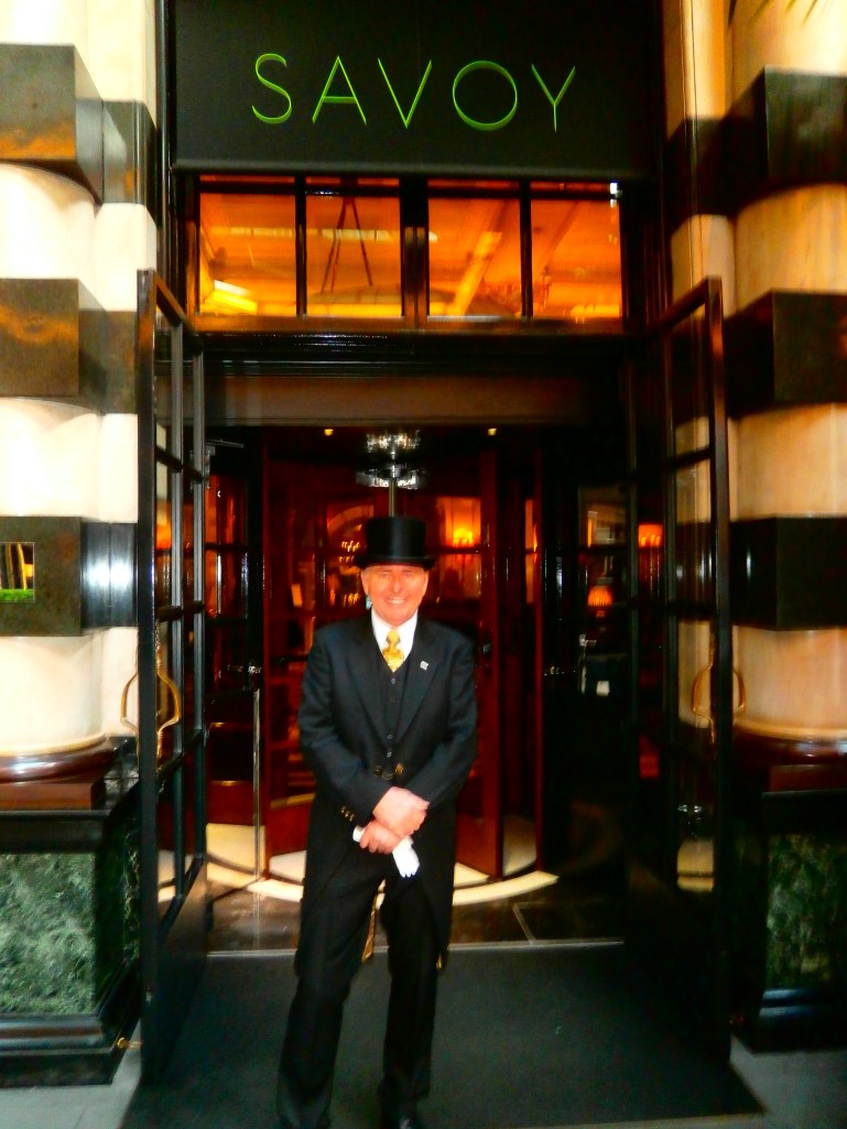 Doorman Tony Harvey at the Savoy Hotel in London