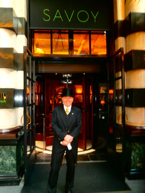 Doorman Tony Harvey at the Savoy Hotel in London
