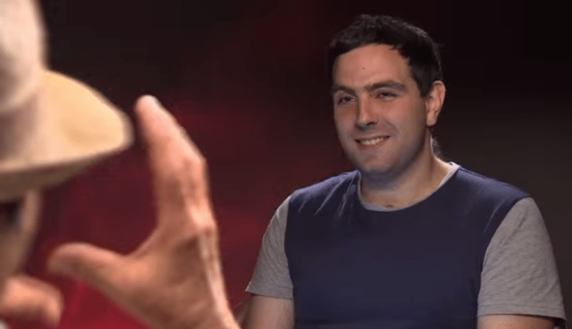 Filmjournalist Stefan Pape during an interview (c) S. Pape